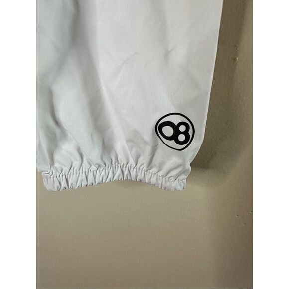 O8 White Half Zip Windbreaker Jacket Hampton All Star Size XS - Picture 3 of 7